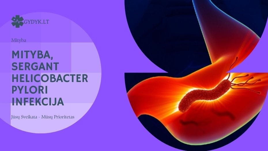 Mityba, sergant Helicobacter pylori (H. pylori) infekcija Mityba, sergant Helicobacter pylori infekcija