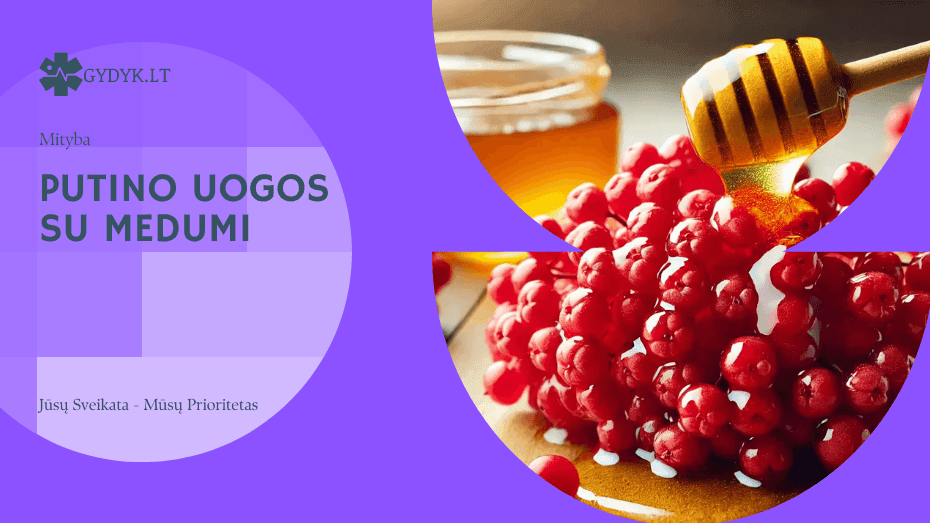 Putino uogos su medumi: nauda sveikatai ir receptai