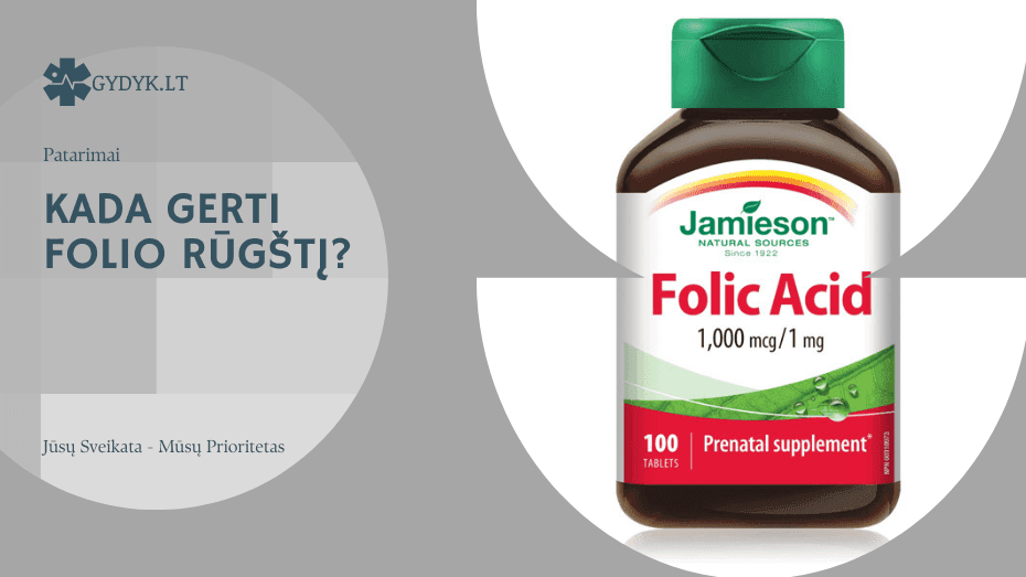 Kada gerti folio rūgštį: ryte ar vakare?