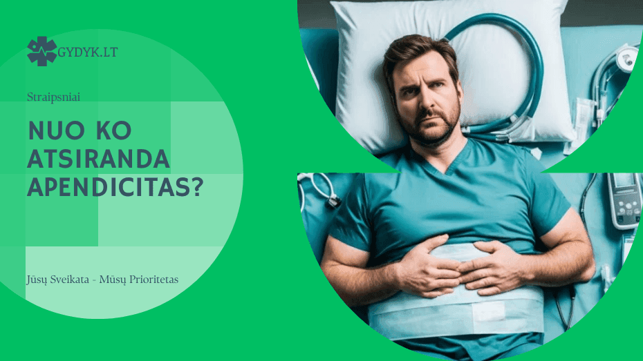 Nuo ko atsiranda apendicitas?