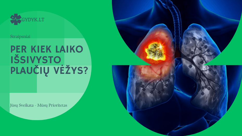 Per kiek laiko išsivysto plaučių vėžys