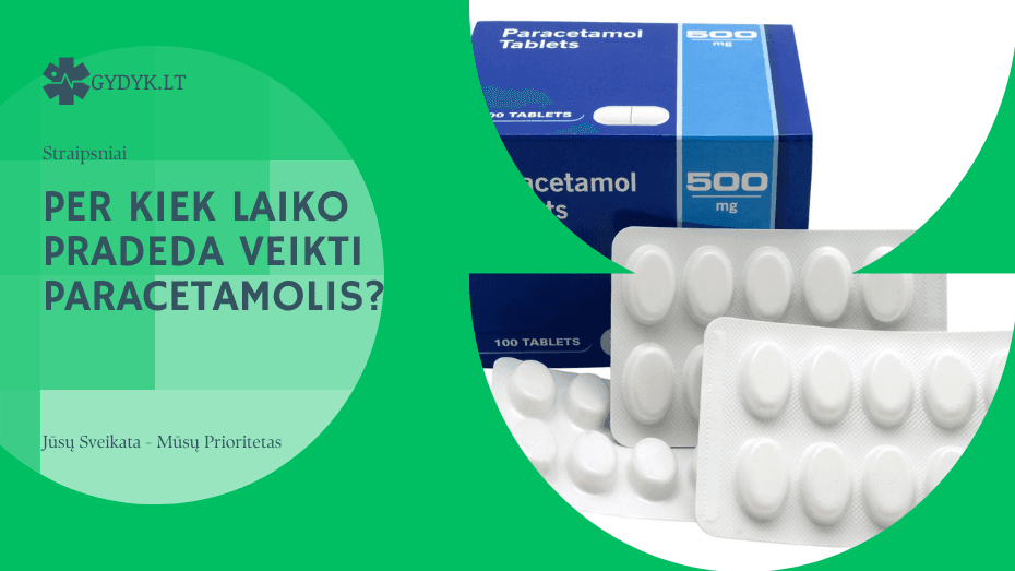 Per kiek laiko pradeda veikti paracetamolis