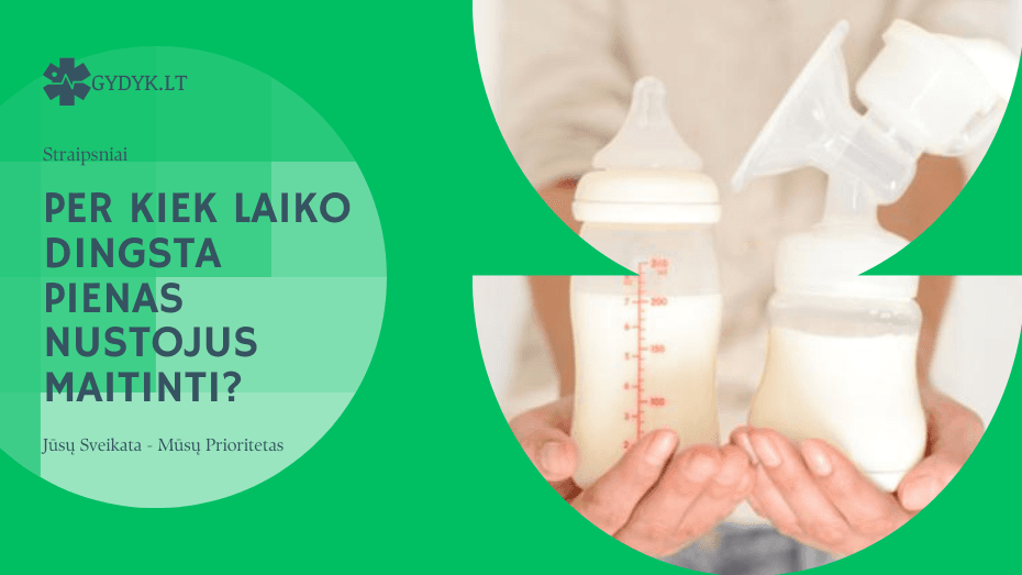 Per kiek laiko dingsta pienas nustojus maitinti