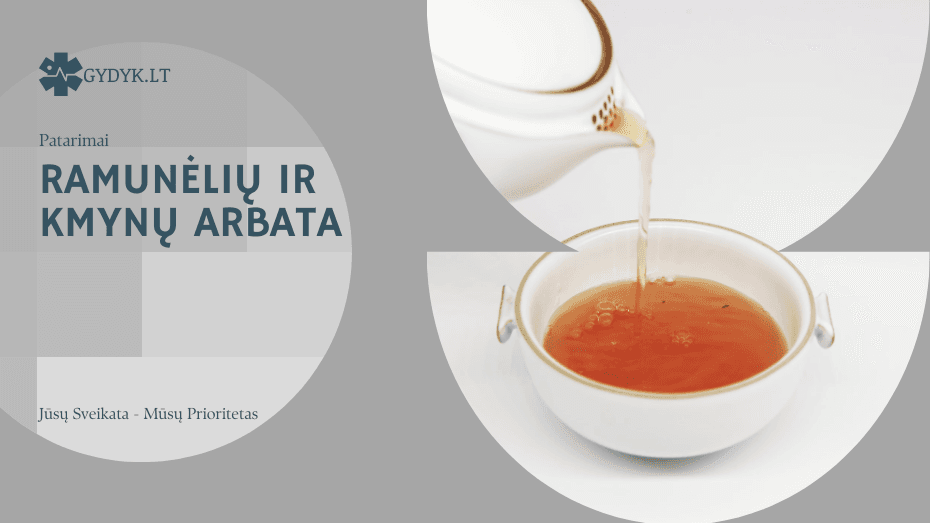 Ramunėlių ir kmynų arbata