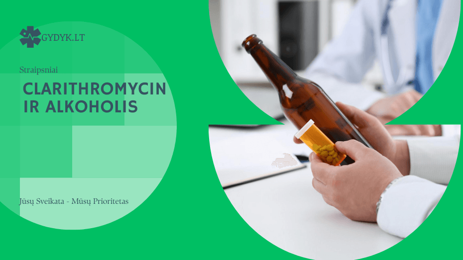 Clarithromycin ir alkoholis