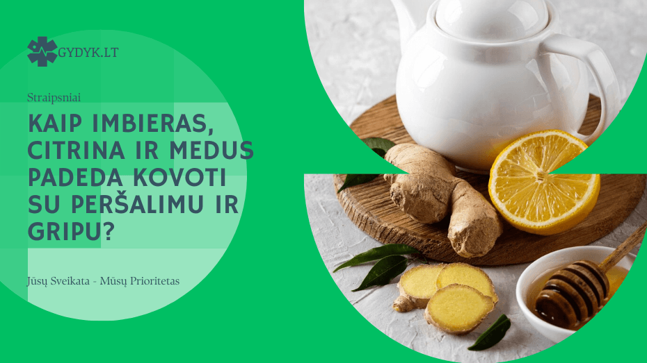 Kaip imbieras, citrina ir medus padeda kovoti su peršalimu ir gripu