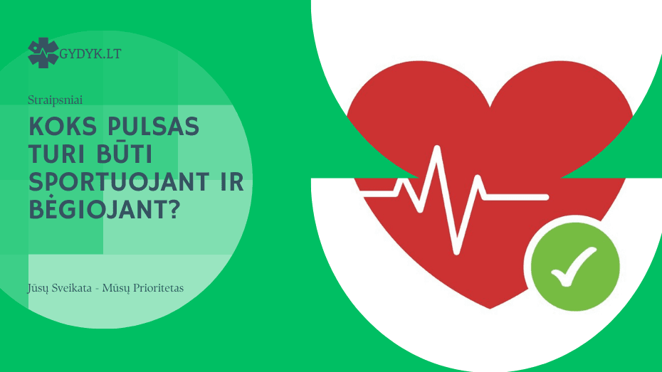 Koks pulsas turi būti sportuojant ir bėgiojant