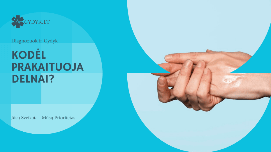 kodėl prakaituoja delnai