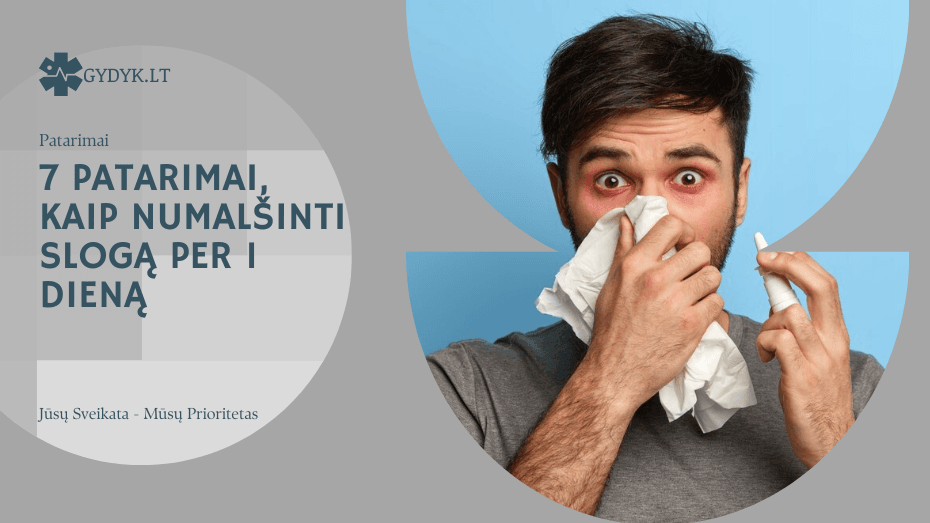 7 patarimai, kaip numalšinti slogą per 1 dieną