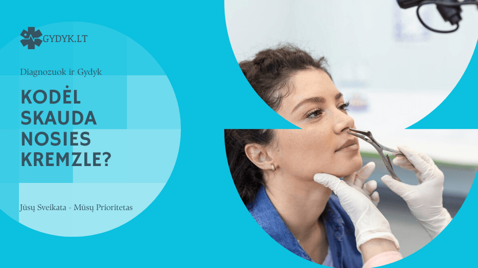 kodėl skauda nosies kremzle