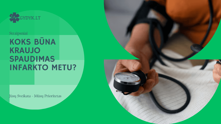koks būna kraujo spaudimas infarkto metu