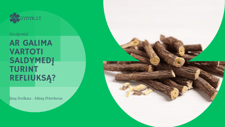 ar galima vartoti saldymedį turint refliuksą