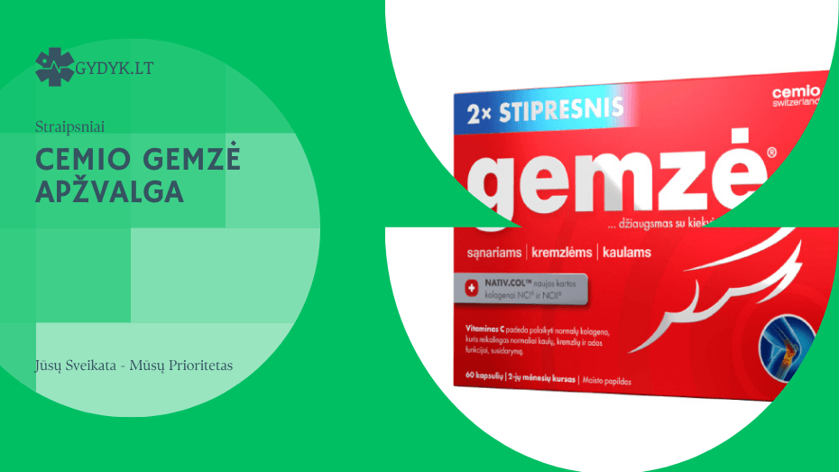 Cemio Gemzė – išsami apžvalga: naudojimas, šalutinis poveikis, atsiliepimai ir alternatyvos Cemio Gemzė apŽvalga