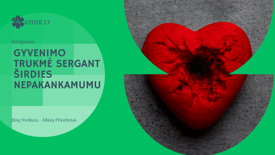 Gyvenimo trukmė sergant širdies nepakankamumu