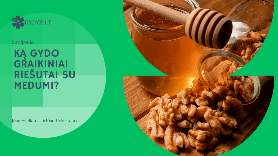 ką gydo graikiniai riešutai su medumi