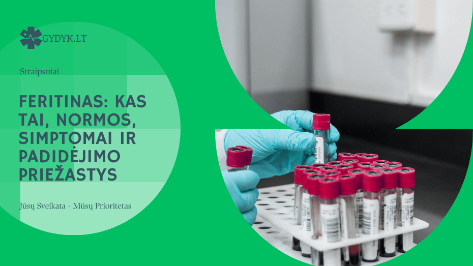 Feritinas kas tai, normos, simptomai ir padidėjimo priežastys