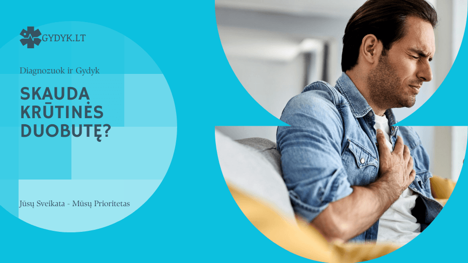 skauda krūtinės duobutę