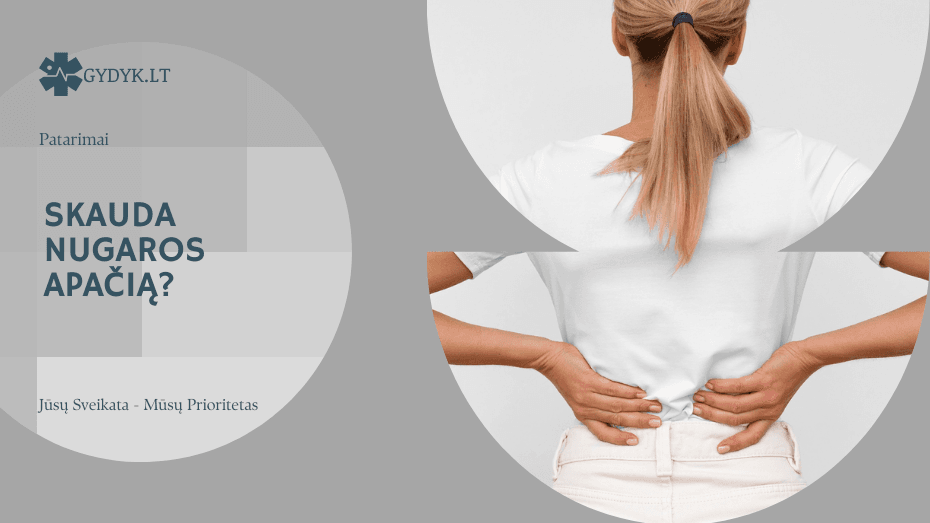 Skauda nugaros apačią? Išbandykite šiuos kasdienius pratimus