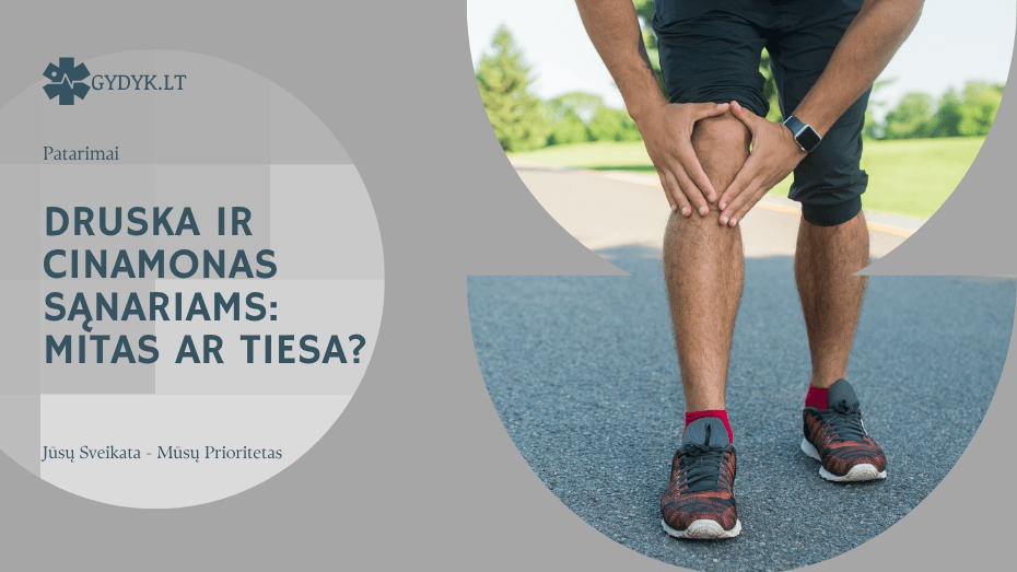 Druska ir cinamonas sąnariams: mitas ar tiesa?