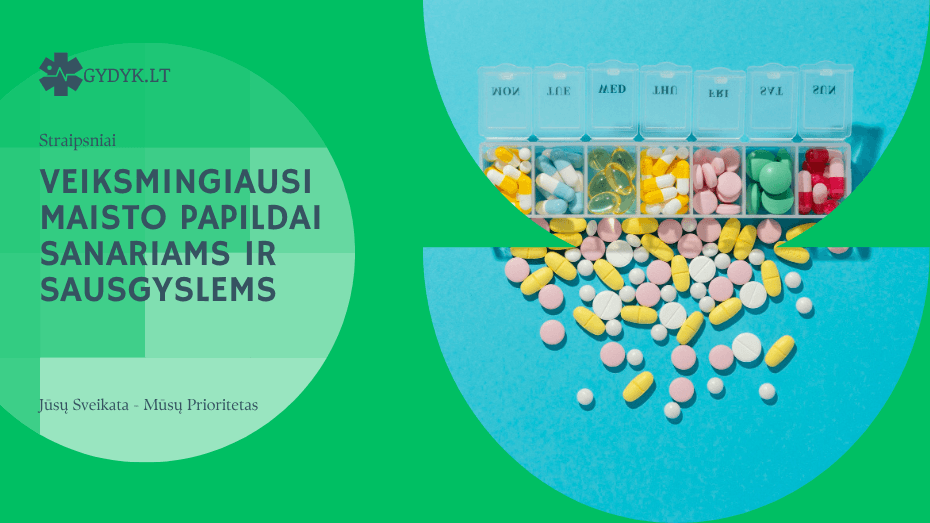 Veiksmingiausi maisto papildai sanariams ir sausgyslems