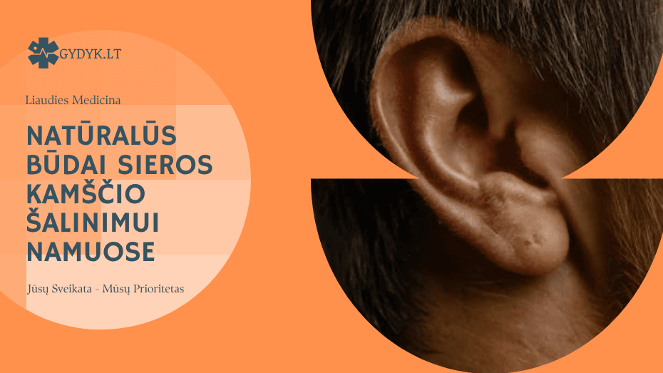 Natūralūs būdai sieros kamščio šalinimui namuose