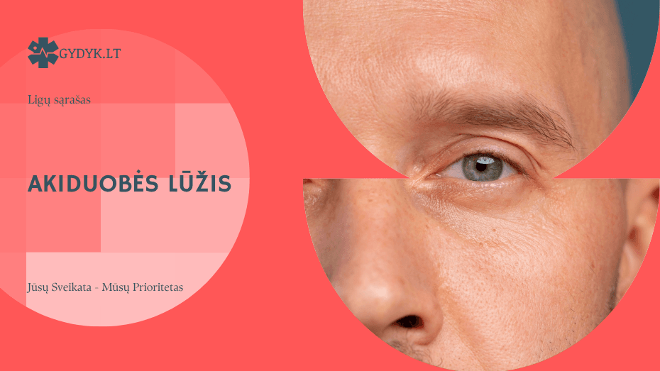 Akiduobės lūžis: simptomai, gydymas ir kada būtina operacija