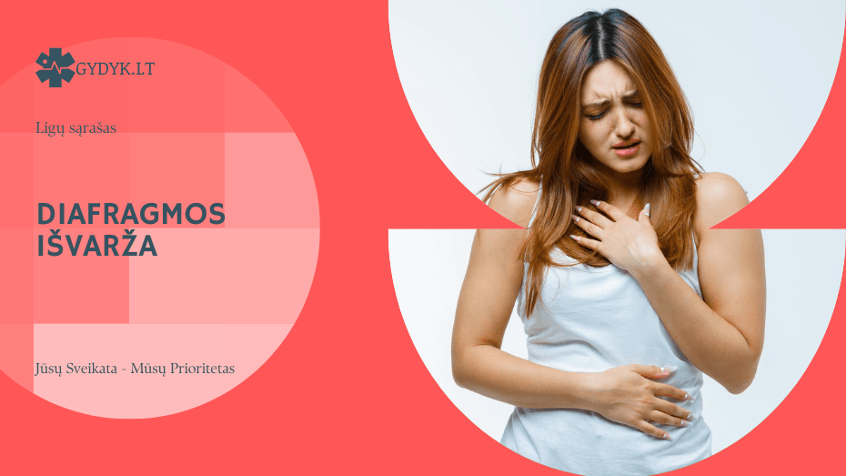 Diafragmos išvarža: kas tai, kokie simptomai ir kada reikia gydymo Diafragmos išvarža: kas tai, kokie simptomai ir kada reikia gydymo